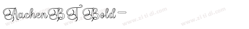 AachenBT Bold字体转换